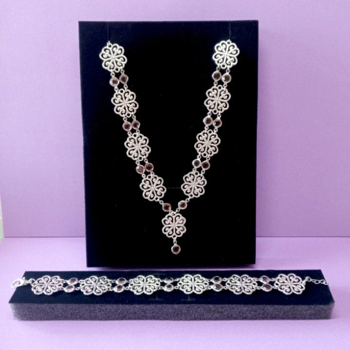 Conjunto Vintage Rosa