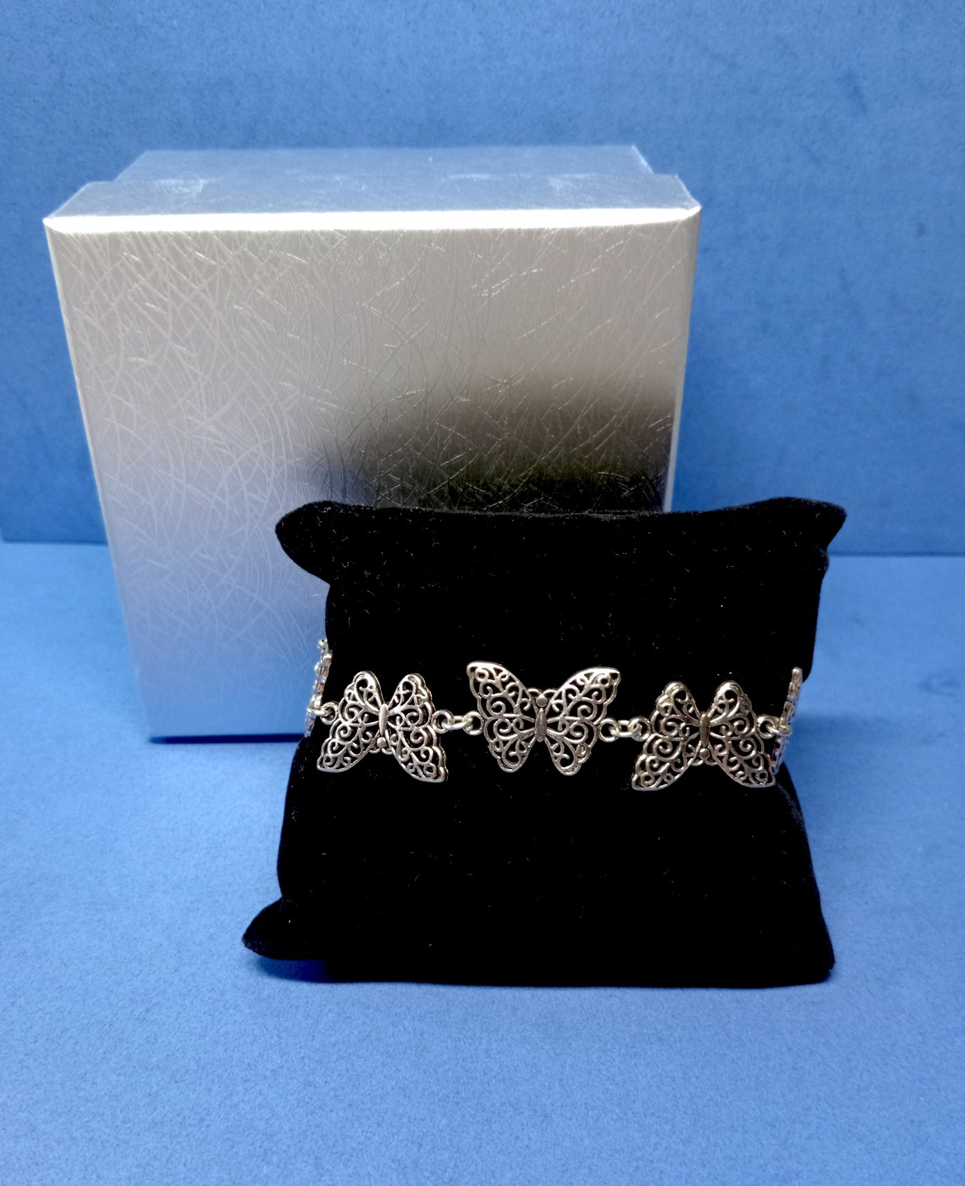 Pulsera Mariposas Plateadas