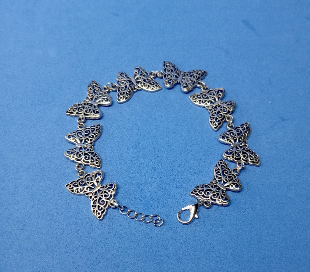 Pulsera Mariposas Plateadas