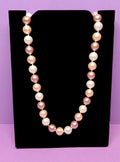 Collar perlas rosa