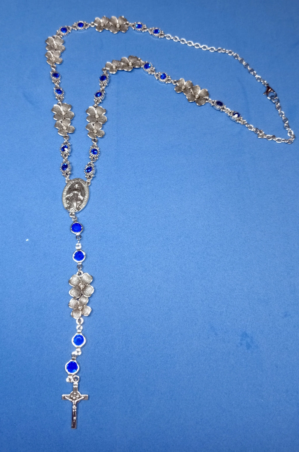Rosario Collar Azul