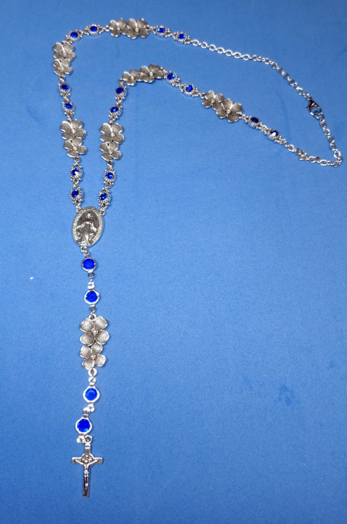 Rosario Collar Azul