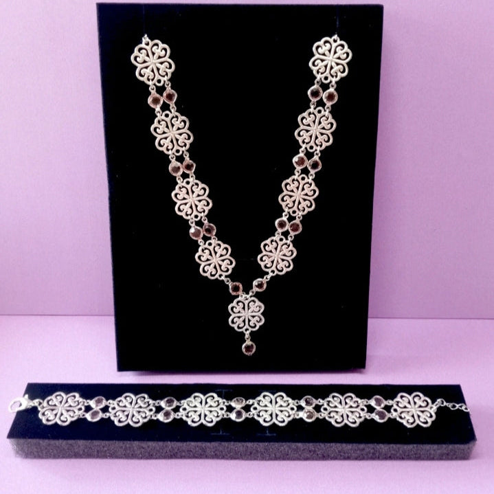 Conjunto Vintage Rosa