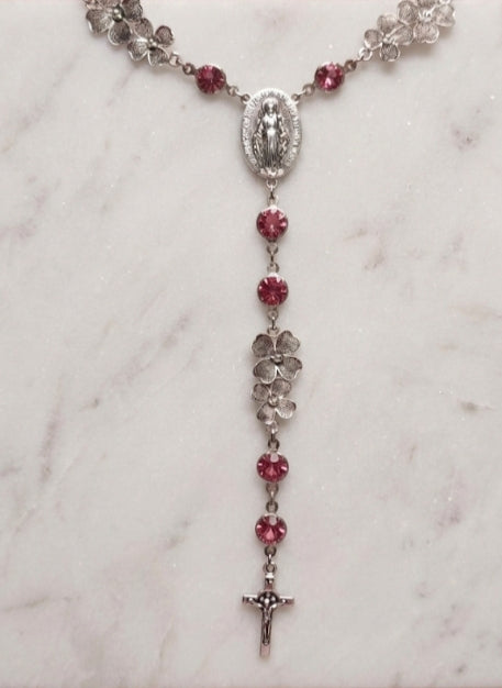 Rosario Collar Rosa