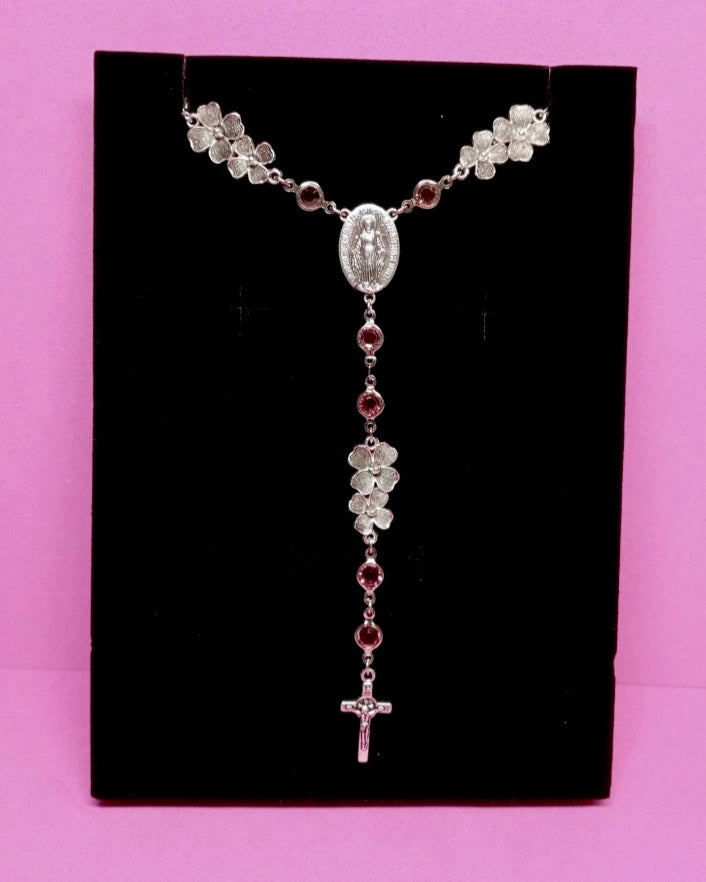 Rosario Collar Rosa