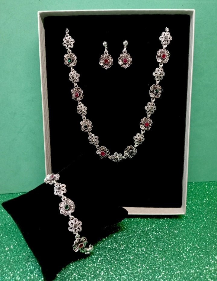 Conjunto Vintage Flor