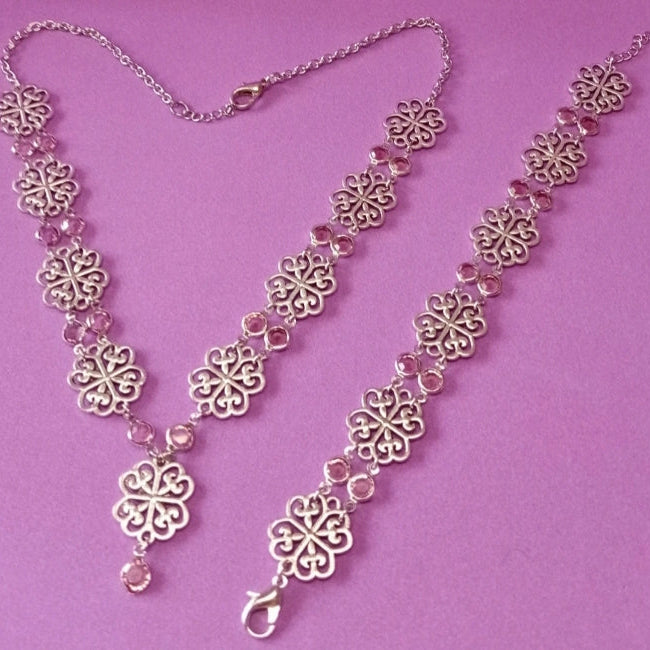 Conjunto Vintage Rosa