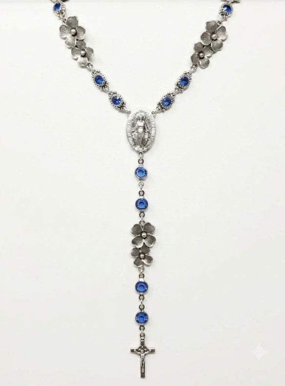 Rosario Collar Azul
