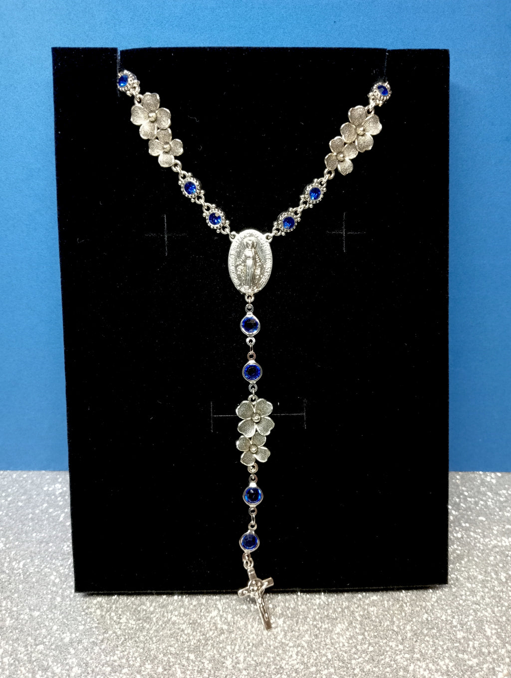 Rosario Collar Azul
