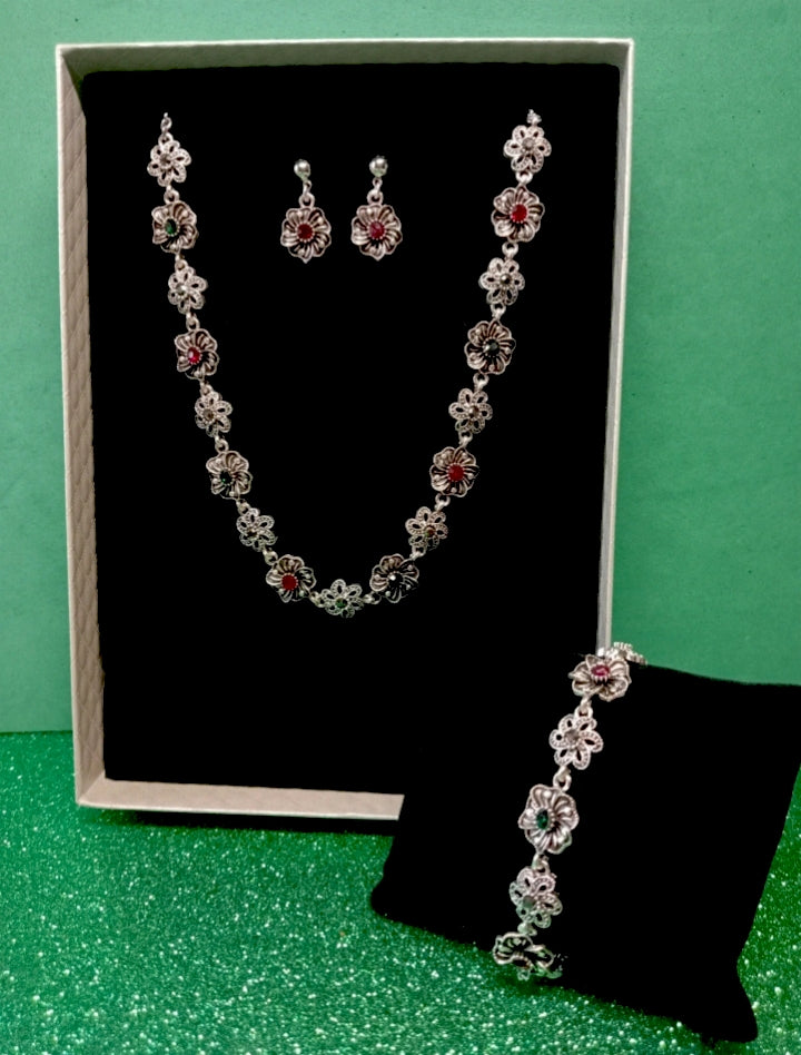 Conjunto Vintage Flor