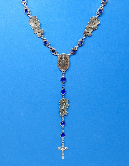 Rosario Collar Azul