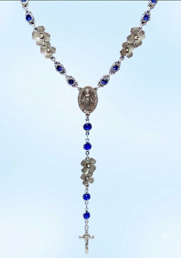 Rosario Collar Azul