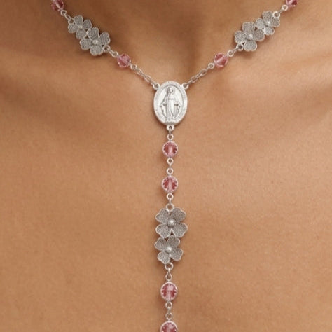 Rosario Collar Rosa