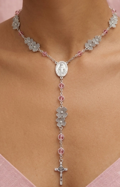 Rosario Collar Rosa
