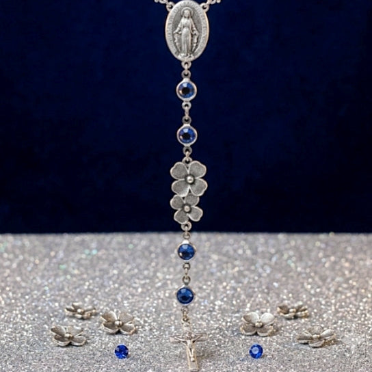 Rosario Collar Azul